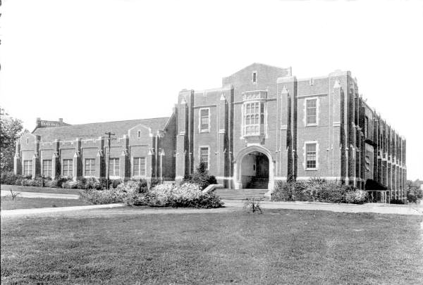 Front view of Montgomery Gym at Florida State College for Women - Tallahassee, Florida.