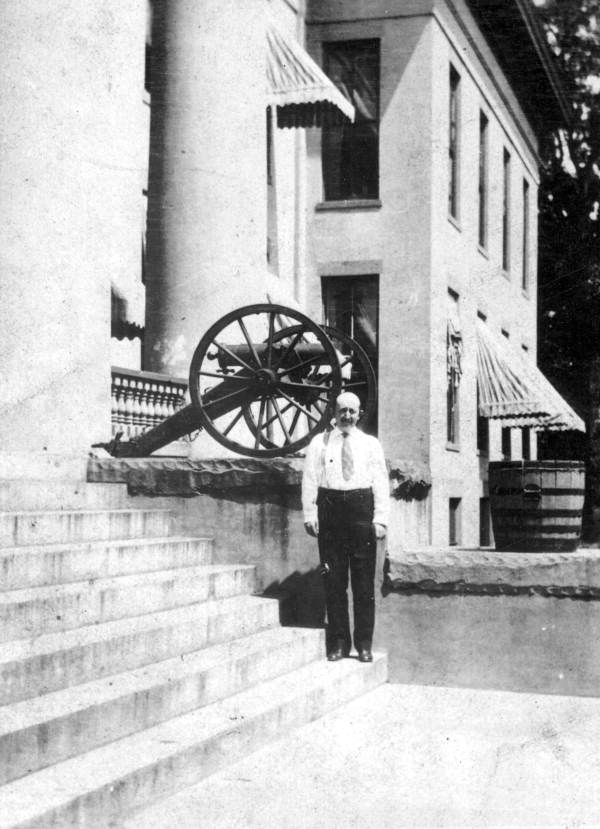 Portrait of William M. McIntosh Jr. standing by the Capitol - Tallahassee, Florida.