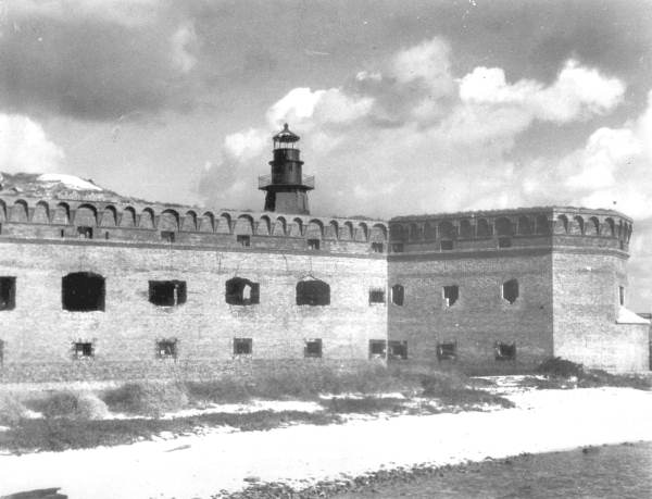 Fort Jefferson with its lighthouse - Garden Key, Florida
