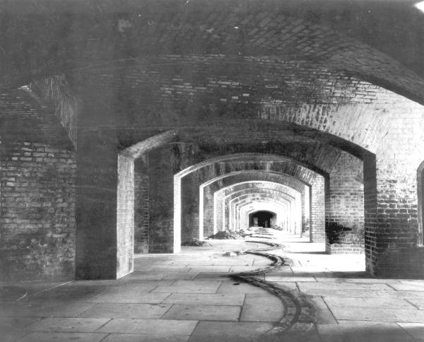 Interior of Fort Jefferson - Garden Key, Florida