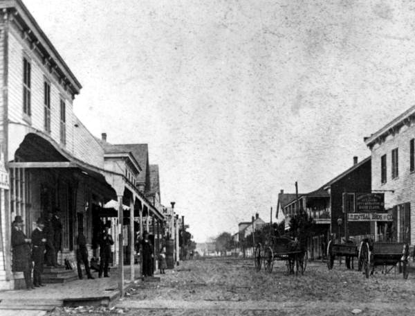 Looking along Lemon street - Palatka, Florida