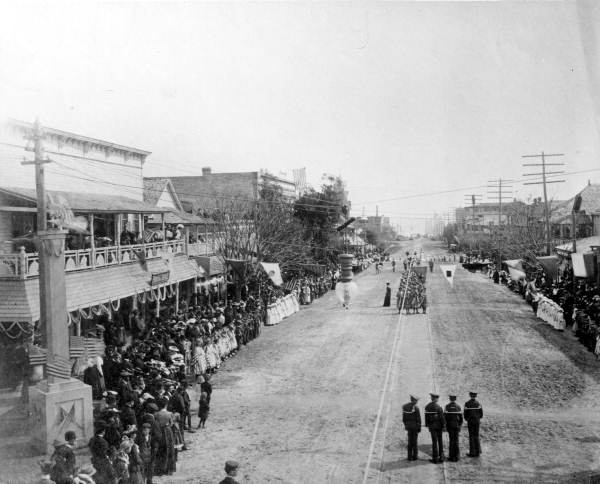 Fair and winter exposition parade on Central Avenue - Saint Petersburg, Florida.
