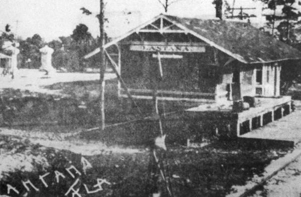Railroad depot - Lantana, Florida.