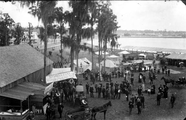 People enjoying the fair - Orlando, Florida.