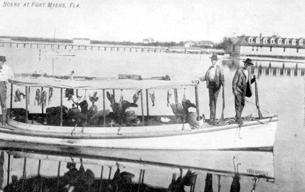 Duck hunters returning aboard the Naturalist - Fort Myers, Florida