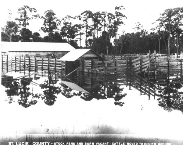 Farmland vacated during flood - Saint Lucie County, Florida