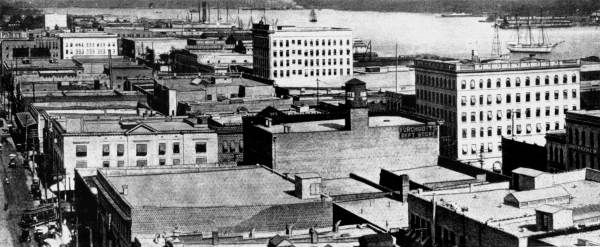 Business district and harbor view - Jacksonville, Florida.