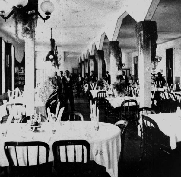 Dining room at the St. James Hotel - Jacksonville, Florida