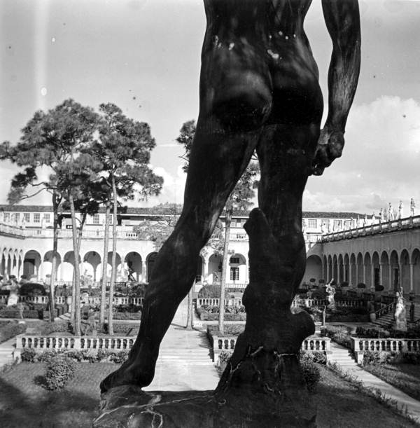 View of the courtyard at the John and Mable Ringling Museum of Art - Sarasota, Florida.
