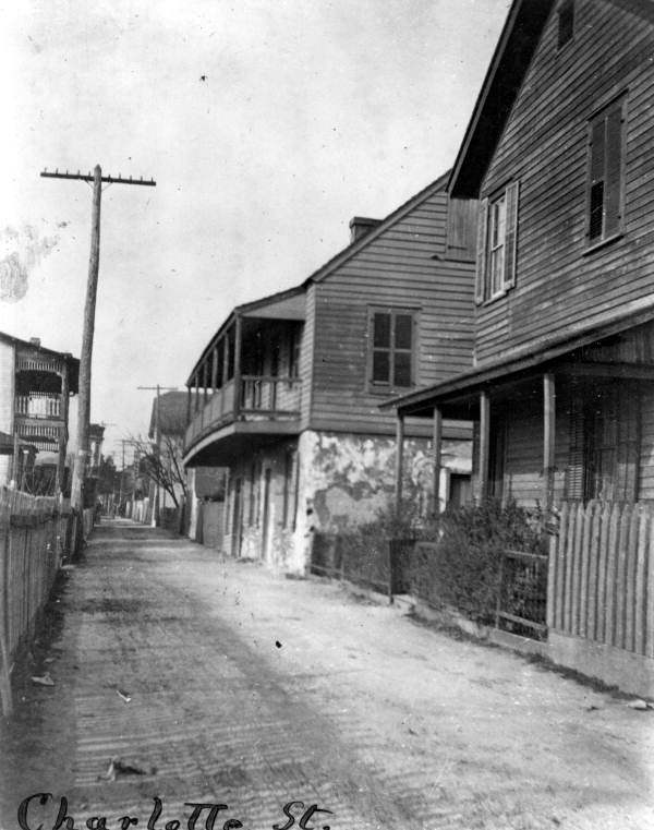 Homes along Charlotte street - Saint Augustine, Florida