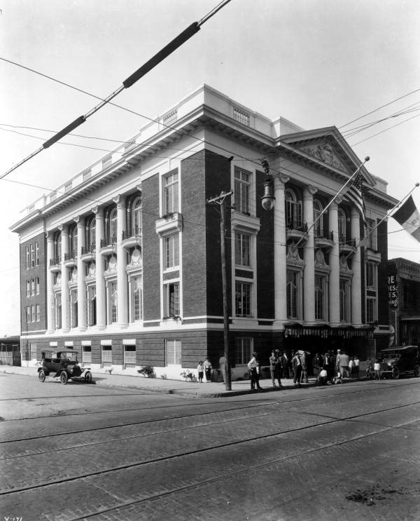 Italian Club building on the corner of 7th Avenue and 18th Street - Tampa, Florida.