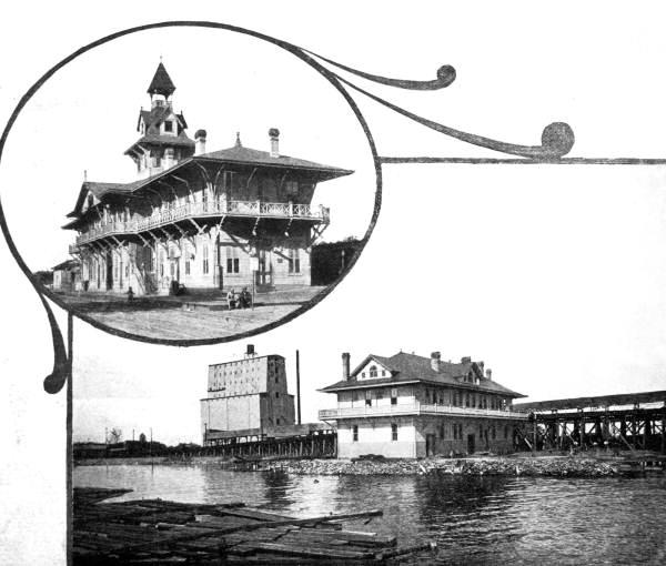 Gulf Transit Company office and L&N railroad depot - Pensacola, Florida.
