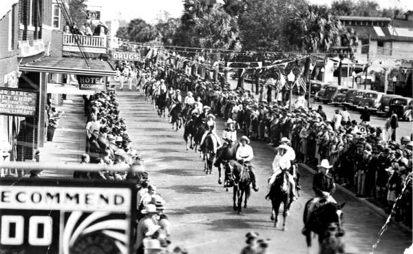 Parade for the first Silver Spurs rodeo - Kissimmee, Florida