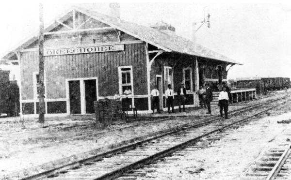 Railroad depot - Okeechobee, Florida.