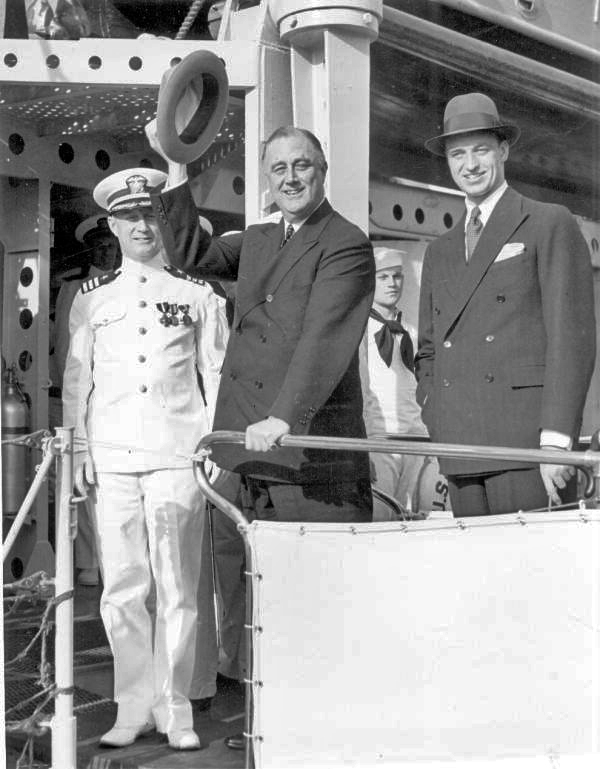 President Franklin D. Roosevelt leaving for a fishing trip - Port Everglades, Florida
