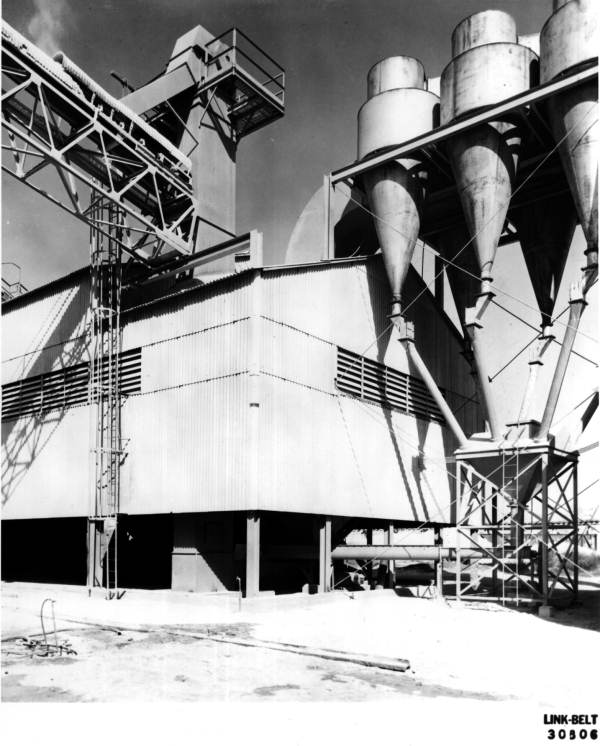 Dust control cyclones at the Swift & Co. plant - Agricola, Florida