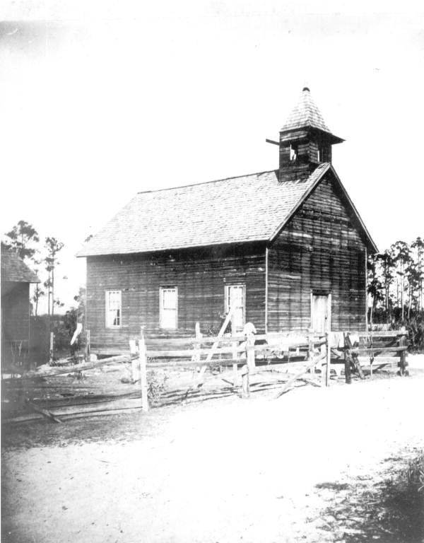 Exterior view of the "First Baptist Egypt" Church - Eustis, Florida