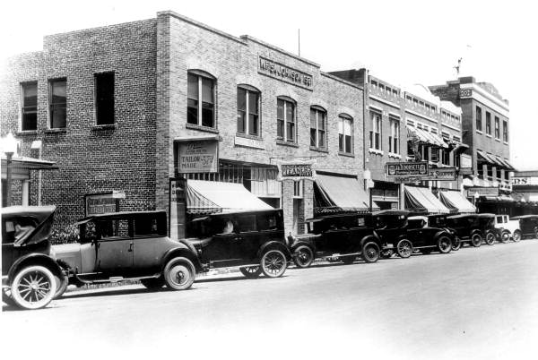 View of the West side of the 100 block of South Florida Avenue - Lakeland, Florida