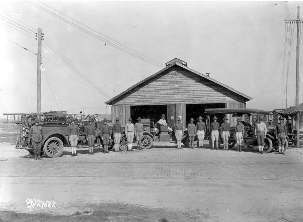 Headquarters Company soldiers at Camp Joseph E. Johnston's fire department - Jacksonville, Florida.