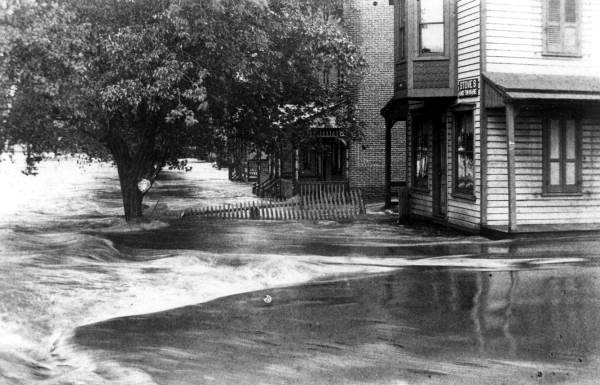 Flooded section of town - Orlando, Florida.