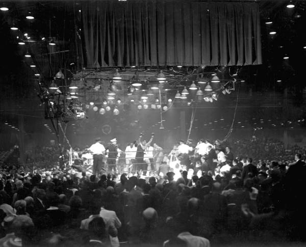 Championship fight of Clay and Liston - Miami Beach, Florida