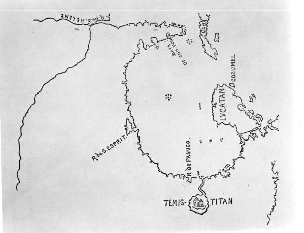 Map of the Gulf of Mexico including Florida