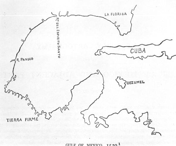 Map of the Gulf of Mexico including Florida
