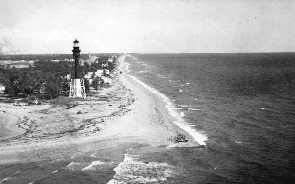 Lighthouse at Hillsboro Inlet.