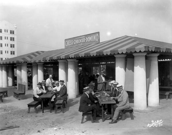 Chess-Checker-Domino Club in Waterfront Park - Saint Petersburg, Florida