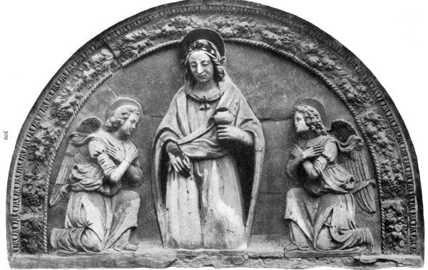 Decorative stonework of St. Lucie of Syracuse - Saint Lucie County, Florida