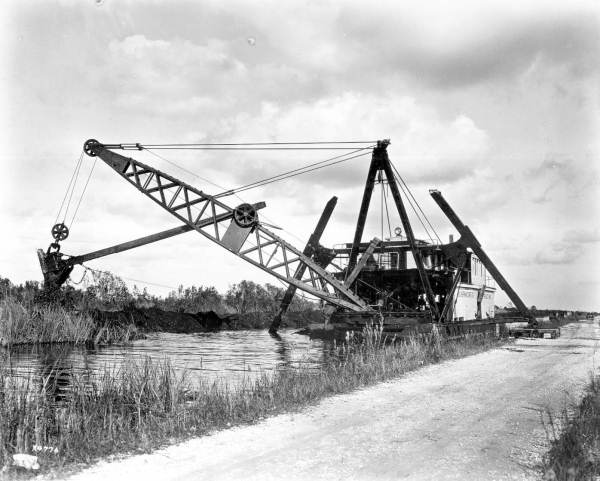 Dredging the Miami Canal.