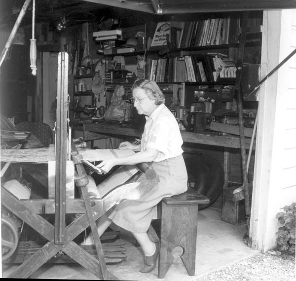 Woman weaving - Jacksonville, Florida.