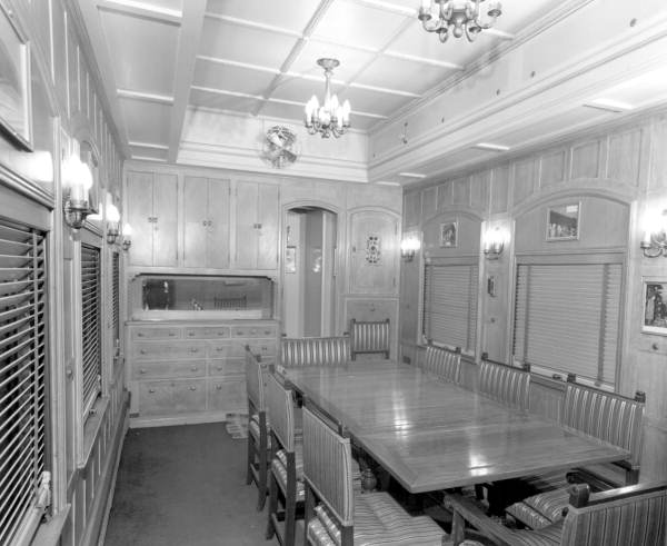Interior view of the Ferdinand Magellan passenger car - Fort Lauderdale, Florida