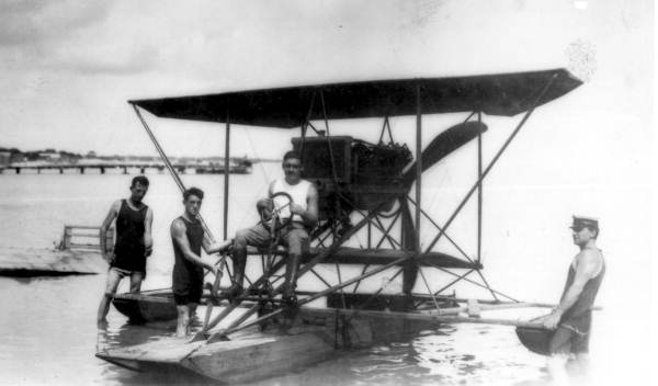 Unidentified men with "skimmer" - Pensacola, Florida.