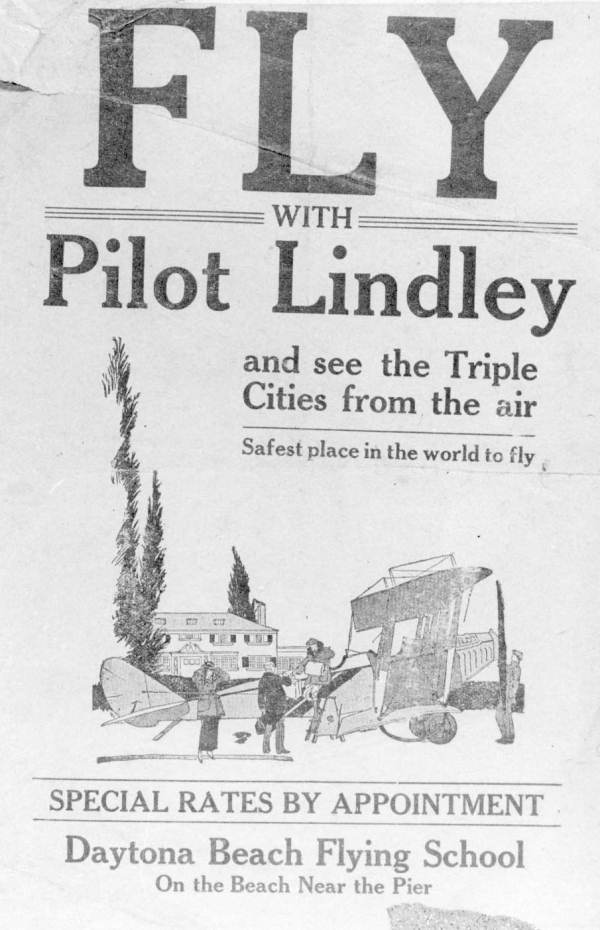 Handbill from Daytona Beach Flying School