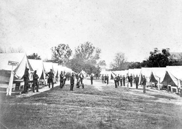 Company Street, Battery D, 1st U.S. Arty., Camp Seymour, Beaufort, S. C.
