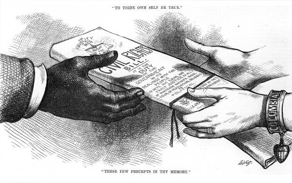 Etching of Civil Rights bill