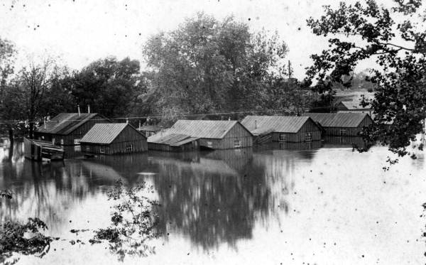 Flooded section of town - Orlando, Florida.