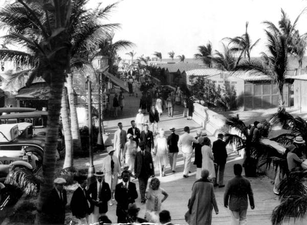 Promenade at the Roney Plaza Hotel - Miami Beach, Florida.