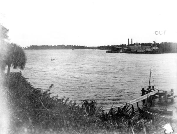 Steamboat docked in Jupiter Inlet - Jupiter, Florida