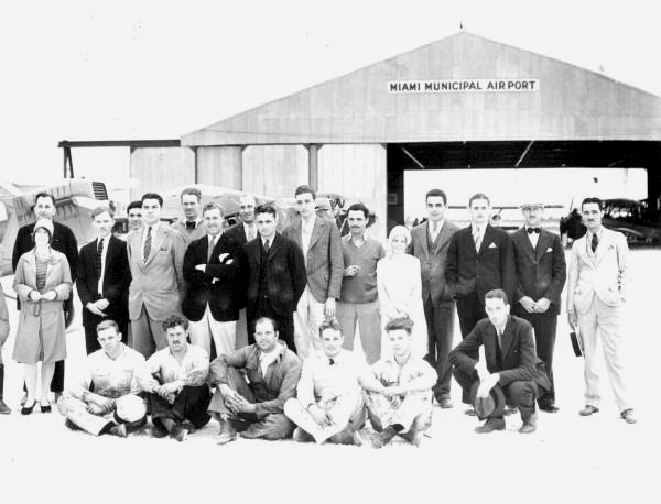 Students at Curtiss Flying School - Miami, Florida