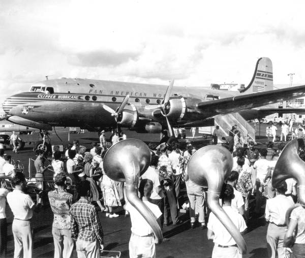 Christening of the Pan American "Clipper Hurricane" airplane