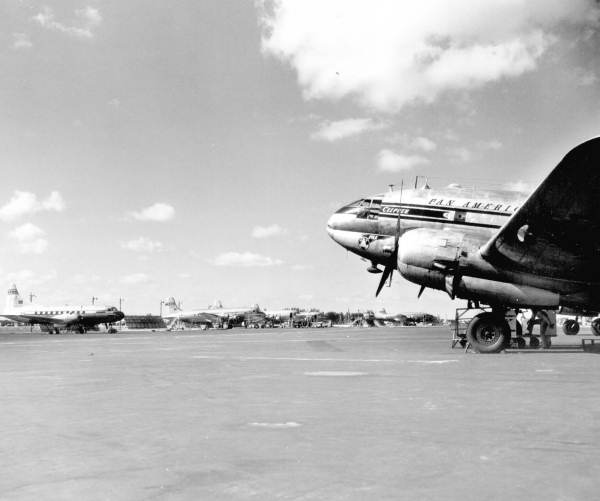 Pan American Airways' outdoor service station - Miami, Florida
