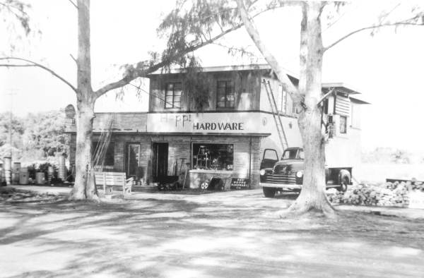 Ray Hoppi's Hardware across from City Hall on Cocoa Avenue - Cocoa Beach, Florida
