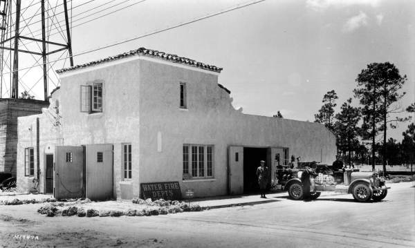 View of the fire department - Coral Gables, Florida