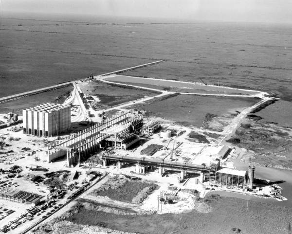 Aerial view of the Lehigh Portland Cement Company - Miami, Florida