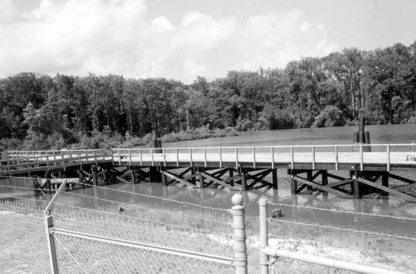 Barge dock of the Chemstrand Corporation - Pensacola, Florida.