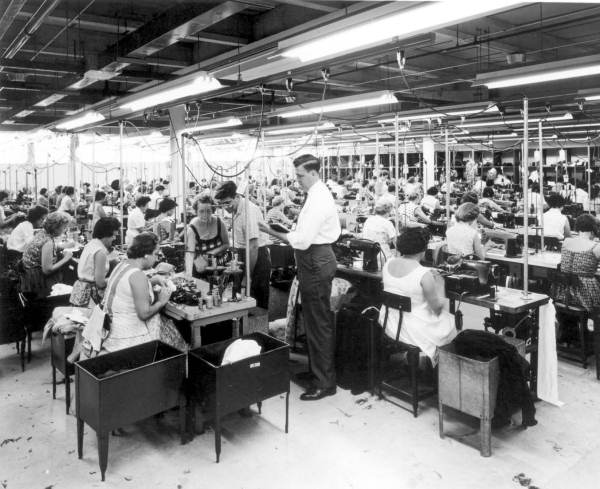 Main sewing room at Alix of Miami
