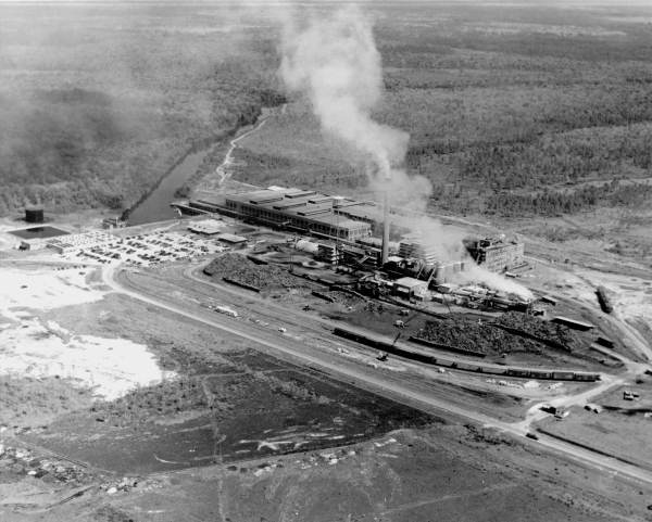 Aerial view of the Hudson Pulp and Paper Company - Palatka, Florida