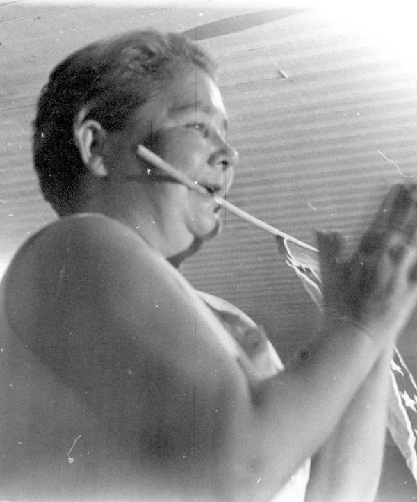 Segregationist at a rally - Saint Augustine, Florida.